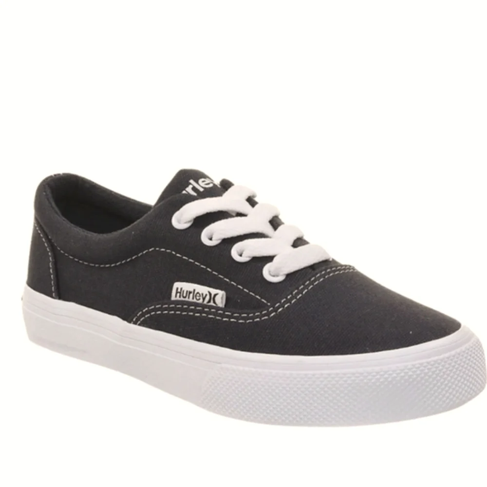Hurley Dark Gray Boys Canvas Sneakers. Youth Size 11. Brand New In Box